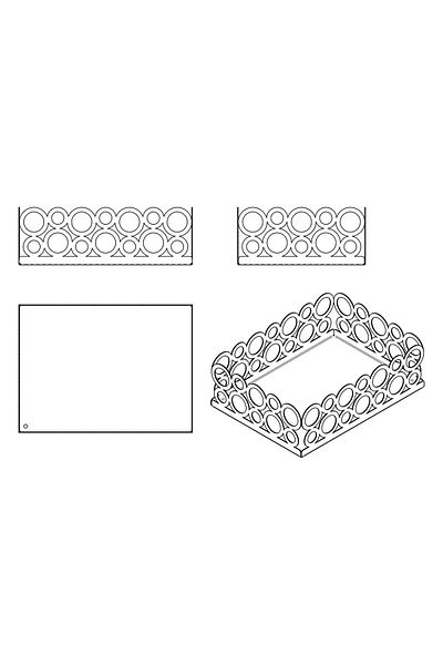 decorelax Black Ring Design Bread Holder
