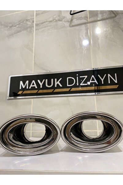 Mayuk Dizayn MERCEDES SLK YASSI KROM TEKLİ Egzoz Ucu 1 ADET