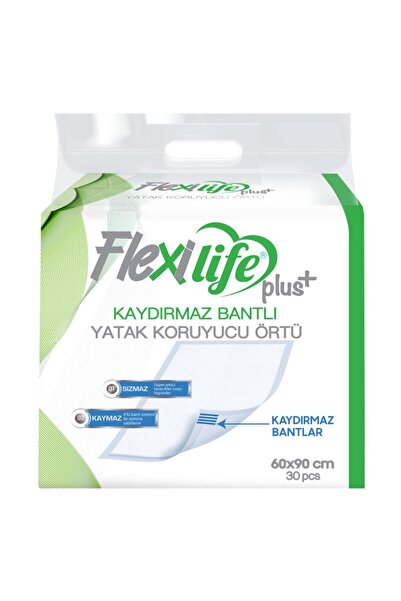Flexi Life بلس غطاء حماية سرير المريض بشريط مضاد للانزلاق 60x90 سم 30 قطعة واحدة