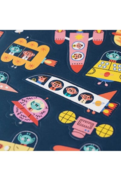 Londji ACTIVITIES STICKERS SPACE - AKTIVITELER ÇIKARTMA UZAY