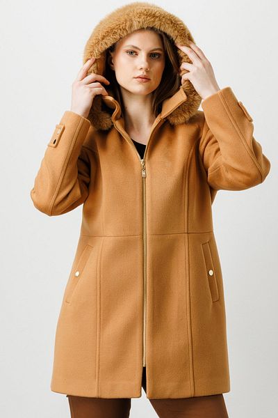 Ekol Hooded Cashmere Coat