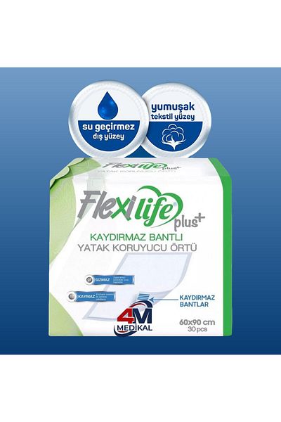 Flexi Life Flexilifeplus Mattress Protector Pad 60cmx90cm Pack of 30 with Anti-Slip Tape Adhesive
