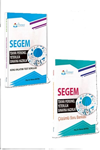 Finansed Yayınları SEGEM Teknik Personel Yeterlilik Sınavına Hazırlık Konu Anlatımlı - Çözümlü Soru Bankası Set