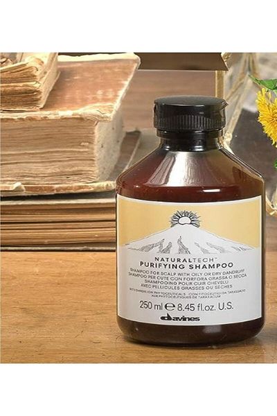 Davines 250ml Purifying Oil and Dry Hair Shampoo Effective Against Dandruff - EVAKUAFORR19