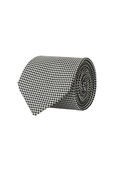 ALTINYILDIZ CLASSICS Men&#39;s Grey-black Patterned Grey-black Classic Tie