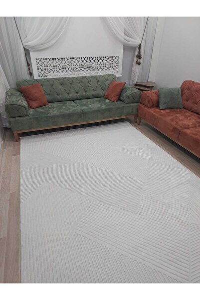 NOVA HALI Bambu Tarz 4 M2 Ve 6 M2 Metrekare Salon Halısı Antialerjik Salon Ha...