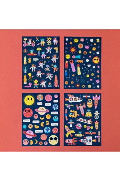 Londji ACTIVITIES STICKERS SPACE - AKTIVITELER ÇIKARTMA UZAY