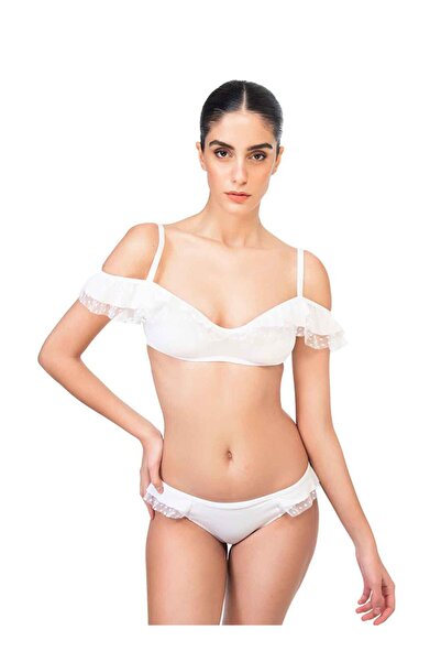 Bonesta Volanlı Tüllü Bikini Takımı