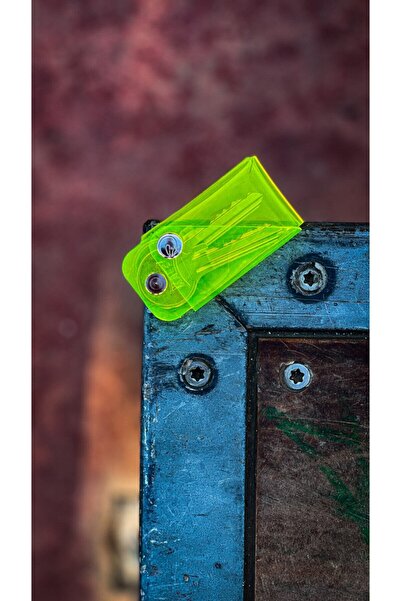 Badger Collection سلسلة مفاتيح قابلة للطي باللون الليموني للجنسين للرجال والن...