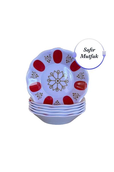 SAFİR 6 أطباق شاي ميلامين للمقهى