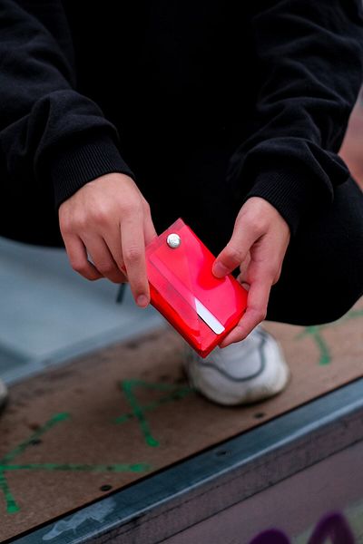 Badger Collection Folding Wallet Red-card Holder Men's Women's Unisex Minimal Gift Design Transparent Color