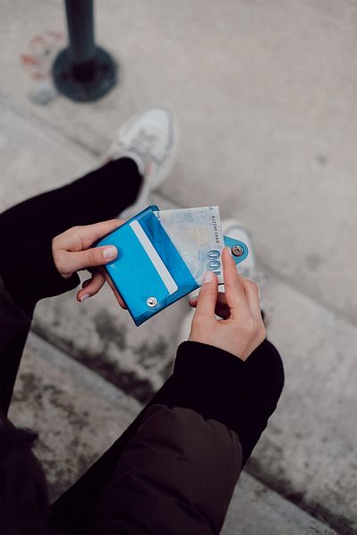 Badger Collection Male to Female Unisex Minimal Gift Design Transparent Pvc Folding Wallet - Card -Up Card