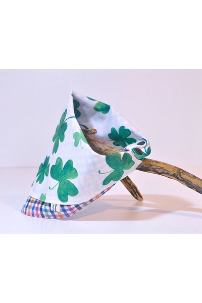 minart design GREEN YONCAS STRAPED DOUBLE SIDED CAT OR DOG BANDAN