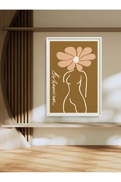 HOMEPACK Pictură de yoga pentru femei cu un singur cadru Pictură poster modernă TK/422