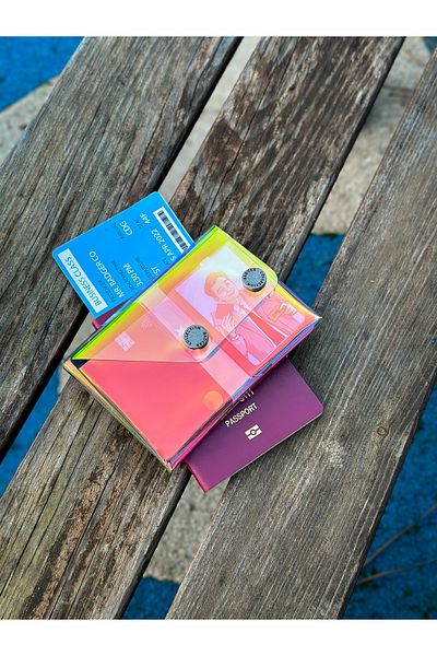 Badger Collection Passport Holder Passport Wallet Passport Case Hologram Jellypass Minimal Gift Design Transparent Pvc