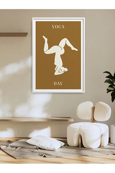 HOMEPACK Pictură de yoga pentru femei cu un singur cadru Pictură poster modernă TK/420