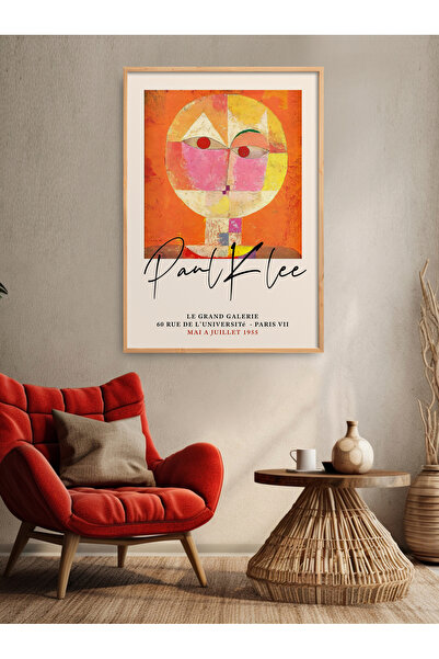 HOMEPACK Tekli Çerçeveli Paul Klee Tablo Modern Poster Tablo TK/416