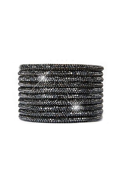 AiryFooT Crystal Stone Shiny Stone Boots and Shoelaces Tipless 150 Cm 1 Pair ( Smoked )