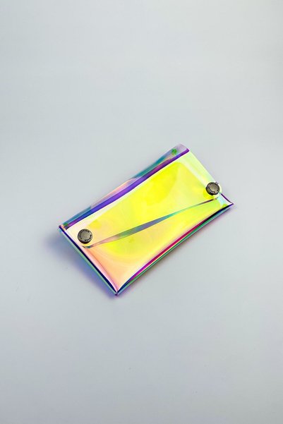Badger Collection Jellyfon Transparent Phone Bag with Strap Hologram - Unisex Men's Women's Minimal Gift Design Colorful