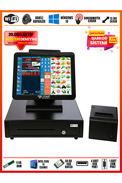 POS START Çok Tercih Edilen Manav, Barkod Sistemi | Evrensel Set
