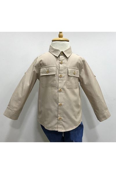 Çikoby Baby Boy Cover Pocket Shirt