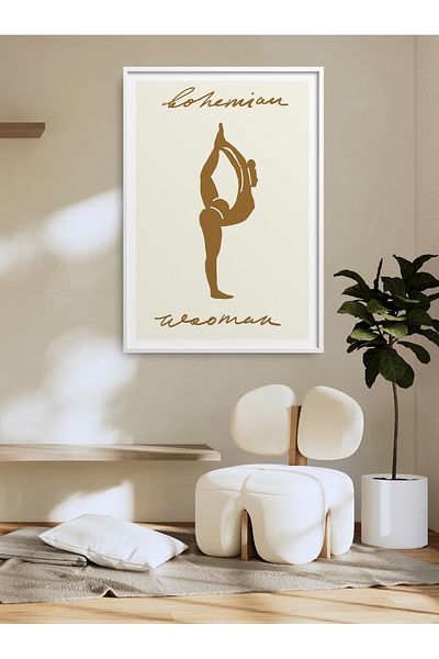 HOMEPACK Pictură de yoga pentru femei cu un singur cadru Pictură poster modernă TK/424