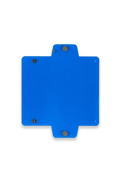 Badger Collection Jellycase Mavi - Şeffaf Pvc Kalem Kutusu Kalemlik (makyaj Kozmetik Aksesuar Çantası) Organizer