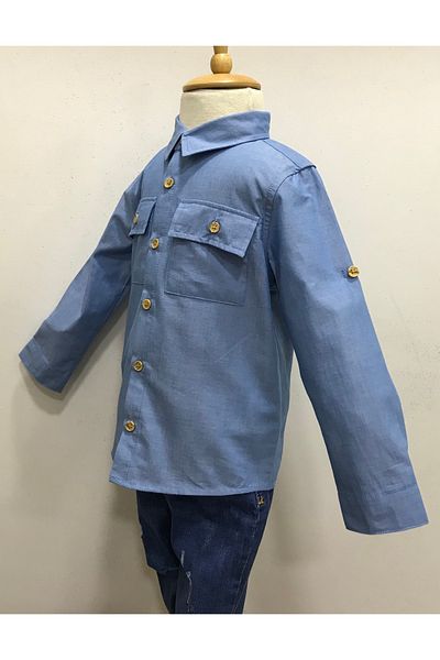 Çikoby Baby Boy Cover Pocket Shirt