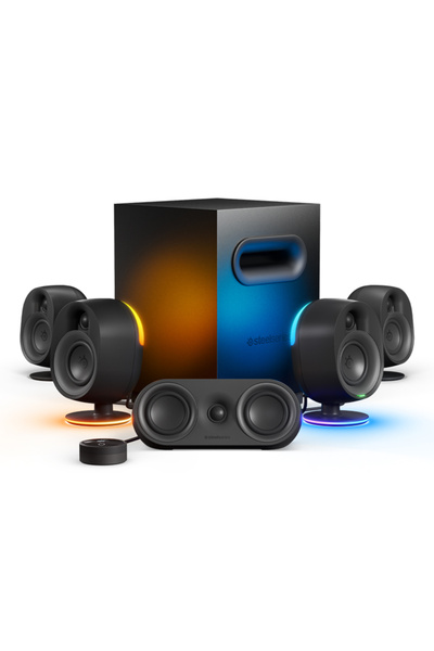 SteelSeries Arena 9 Aydınlatmalı 5.1 Oyun Hoparlörleri, 5.1 Usb Surround Ses,...
