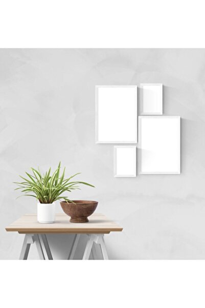 YED Frame Resim & Poster & Çerçeve Seti - 21x30 - 15x21 10x15 - Beyaz -