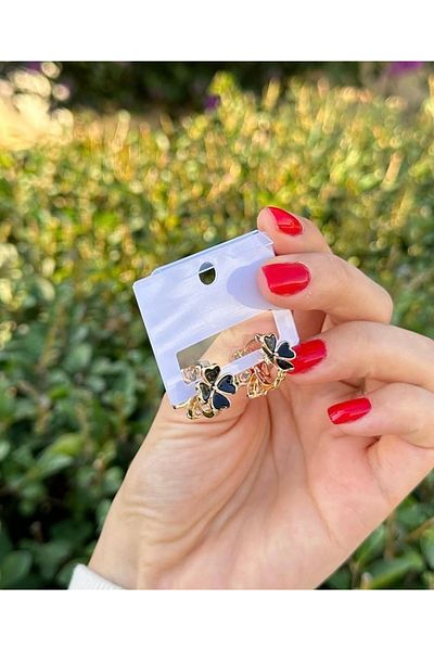 Pukka Collection Steel Two-face earrings