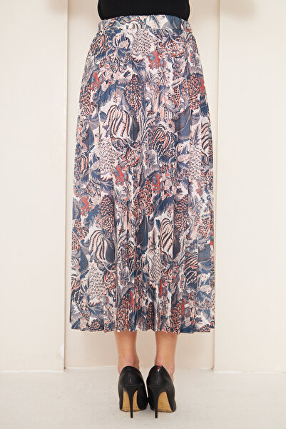 comstar Patterned Long Skirt, Long Skirt, Hijab Skirt, Seasonal Skirt, Patterned Skirt