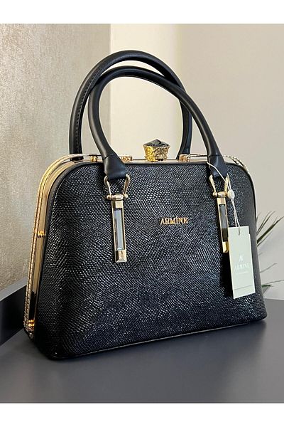 Armine ARM.340.SH.V Armine Special Color Konbin Leather Handbag Designed as a Hand and Arm Bag