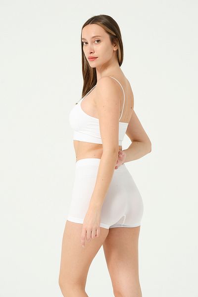 FOREVER MORE Σετ 2 γυναικεία Basic Boxer χωρίς ραφές & εύκαμπτο μπουστάκι με λεπτό λουράκι χωρίς ραφές