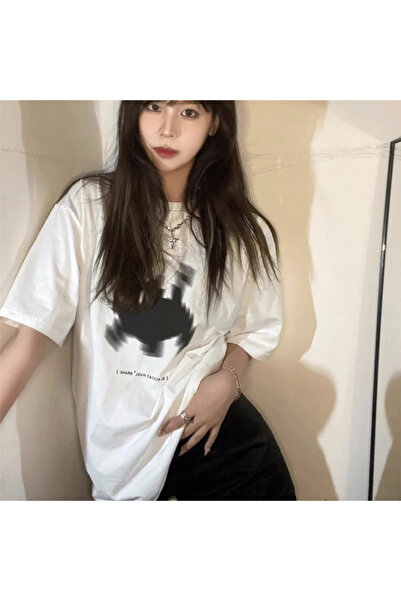Gofeel White Black Cat Run Short Sleeve T-Shirt