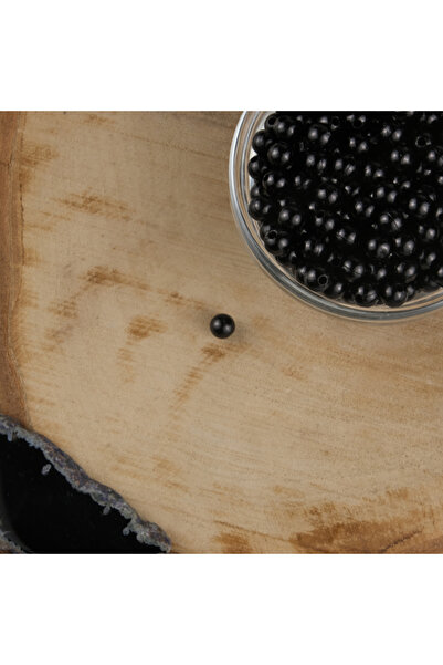 Prestij Boncuk Μαύρο Πλαστικό Πέρλα 6 mm 500 γραμμάρια