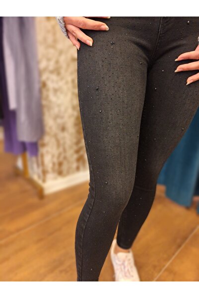 Store Taşlı Kot Pantolon