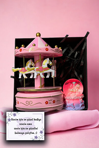 Zemtigo Atlı Karınca Unicorn Işıklı Kar Küresi Ve Kurmalı Atlı Karınca Müzik Kutusu