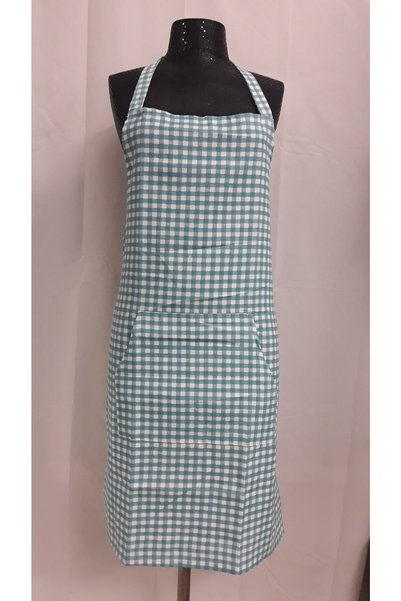 sevilya Petra Kitchen Apron-gingham Green