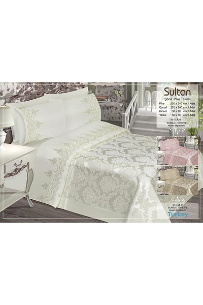 ZESA HOME Chenille 6 Piece Dowry Pique Set
