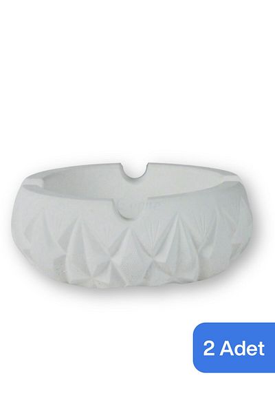 Evene Ashtray White Ash Tray Decorative Ashtray 2 Pieces Model 3
