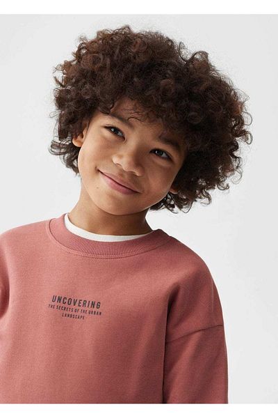 MANGO Kids Sweatshirt mit Aufdruck und Muster