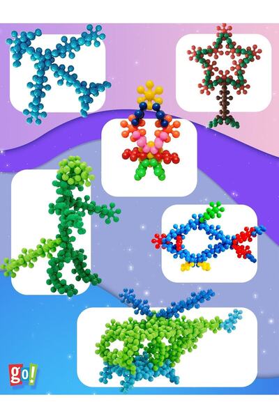 Go Toys Snowflake Molecule Building Blocks Educational Toy 120 Pcs Building Toys