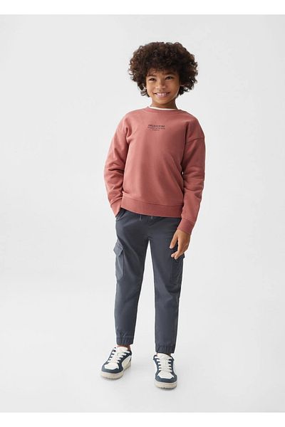 MANGO Kids Sweatshirt mit Aufdruck und Muster