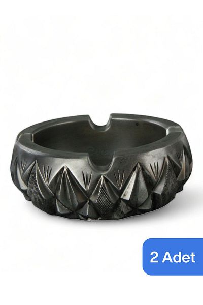 Evene Ashtray Silver Antique Ash Tray Decorative Ashtray 2 Pieces Model 3
