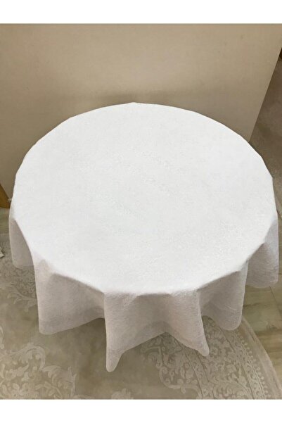 Nurteks Dantel Temalı Yuvarlak Pvc Masa Örtüsü 150cm Çap