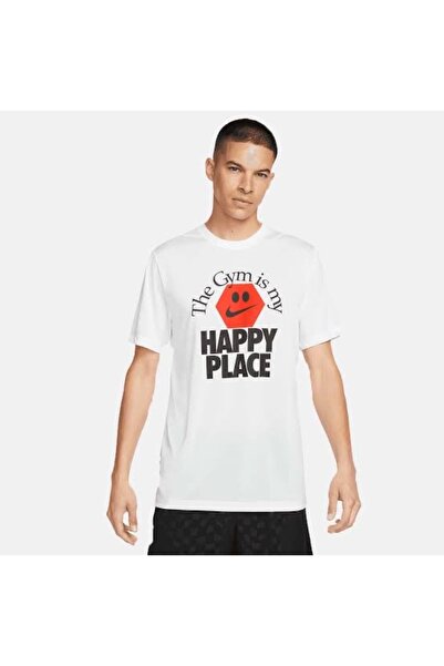 Nike Dri-Fit Ανδρικό Μπλουζάκι Προπόνησης Λευκό