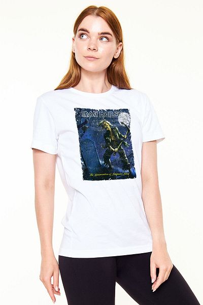 Pisa Art Iron Maiden - Η Αναγεννησιάστρια του Benjamin Breeg Τυπωμένο Unisex Βαμβακερό Λευκό T-Shirt