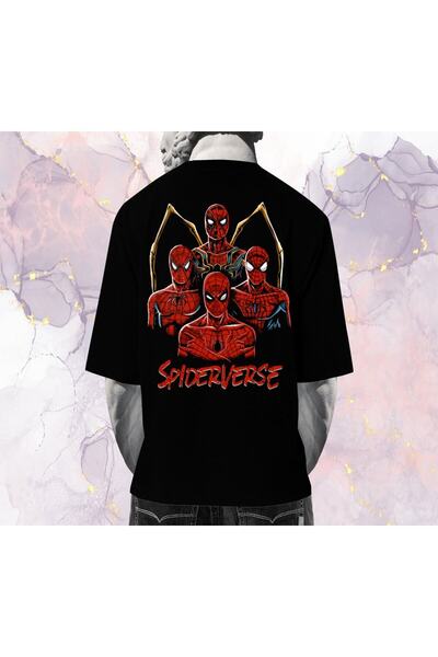 Pisa Art Spider-man (Spider-Man) - Spiderverse - Μπλουζάκι μεγάλου μεγέθους (εμπριμέ πίσω)