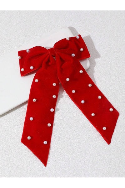 CSR AKSESUAR catarama cu arc din catifea brodata de perle